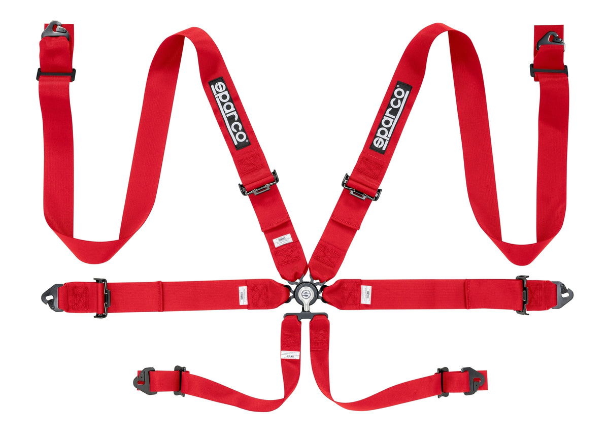 Sparco 6 Point 3 Steel Seat Belt Harness Ballade Sports