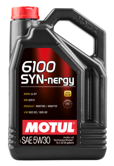 Motul 6100 SYN-nergy Engine Oil 5w30 5 Liter Container
