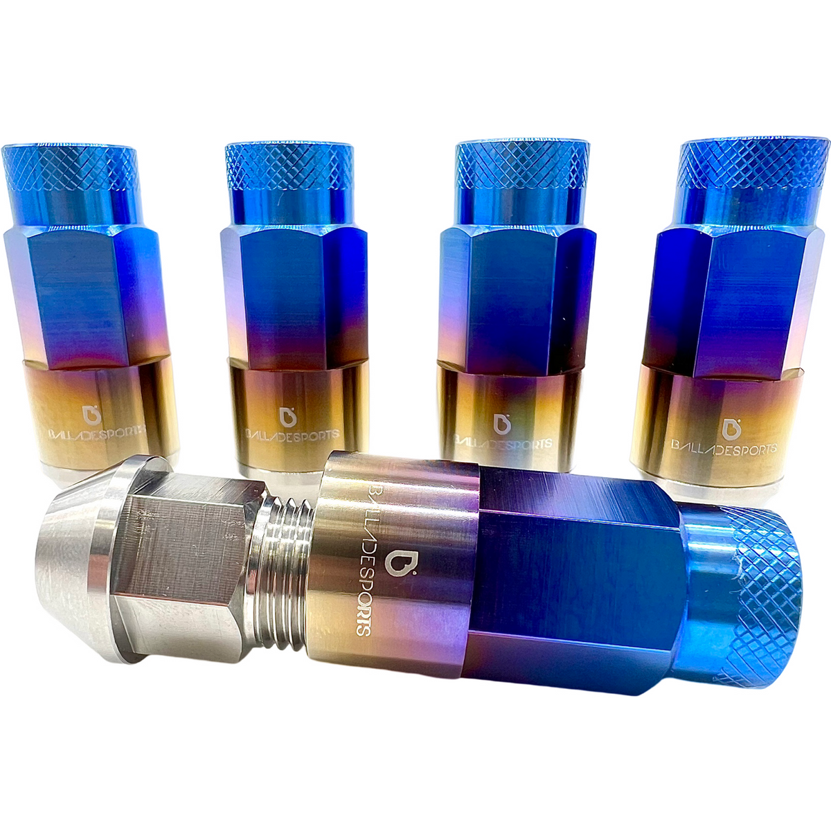 Ballade Sports Shell Type Titanium Open End Lug Nut Set