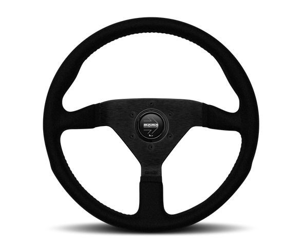 Momo Monte Carlo 320mm / 350mm Black Alcantara Suede Steering Wheel