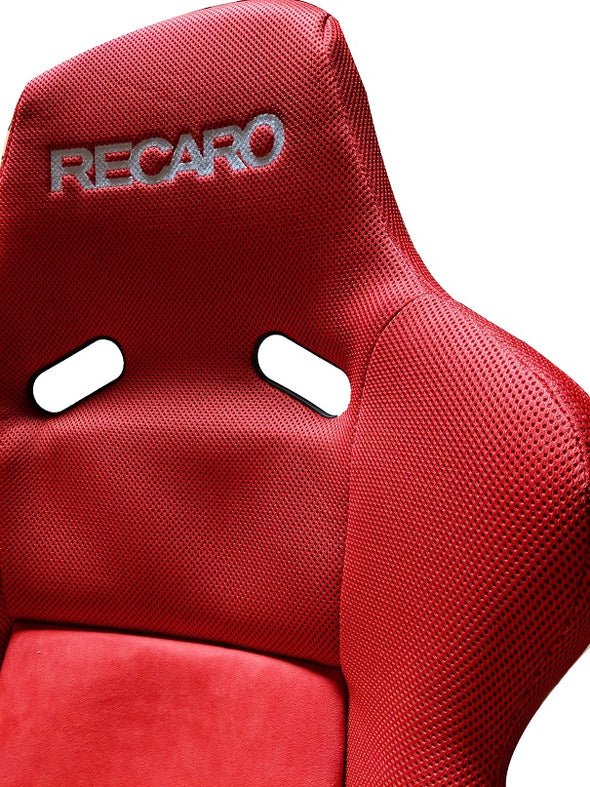 Recaro Pole Position Jersey Red w/ Red Suede