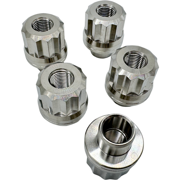 Titanium Billet 12 Point 1/2" Short Shank Lug Nuts