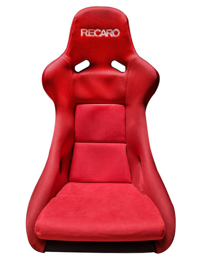 Recaro Pole Position Jersey Red w/ Red Suede