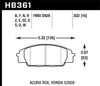 Hawk 00-09 Honda S2000 HPS 5.0 Brake Pads