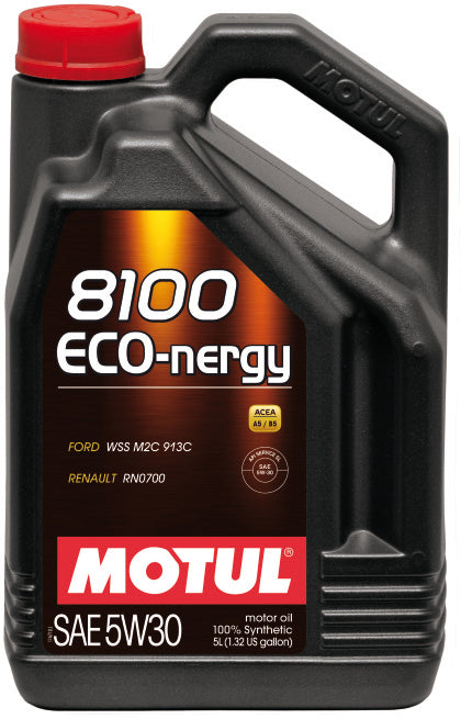 Motul 8100 Eco-nergy Engine Oil 5w30 5 Liter Container