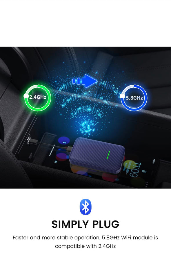 Carlinkit 4.0 Wireless Apple CarPlay Adapter