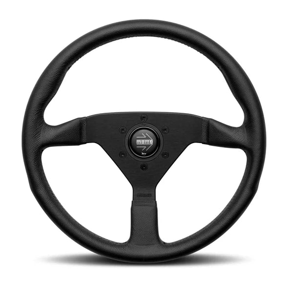 Momo Monte Carlo 320mm / 350mm Leather Black Stitch Steering Wheel Momo Monte Carlo 320mm / 350mm Leather Black Stitch Steering Wheel