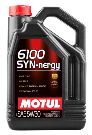 Motul 6100 SYN-nergy Engine Oil 5w30 5 Liter Container