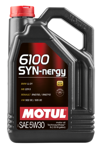 Motul 6100 SYN-nergy Engine Oil 5w30 5 Liter Container