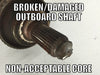 Damaged or Broken Honda S2000 OEM Axle Shaft - Passenger Side (Long)