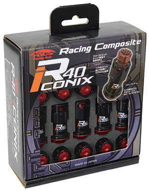 パーツ KHRONOS RALLY COMPUTER Project Kics 31875NK R40 Racing Lug Nuts w/ Locks M12x1.25mm
