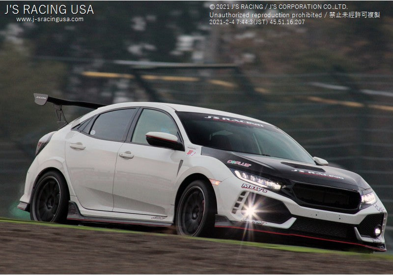 Fk8 Type R Js Racing J's Racing 17+ Civic Type R FK8 3D GT-Wing Type 1 Spoiler – Ballade Sports