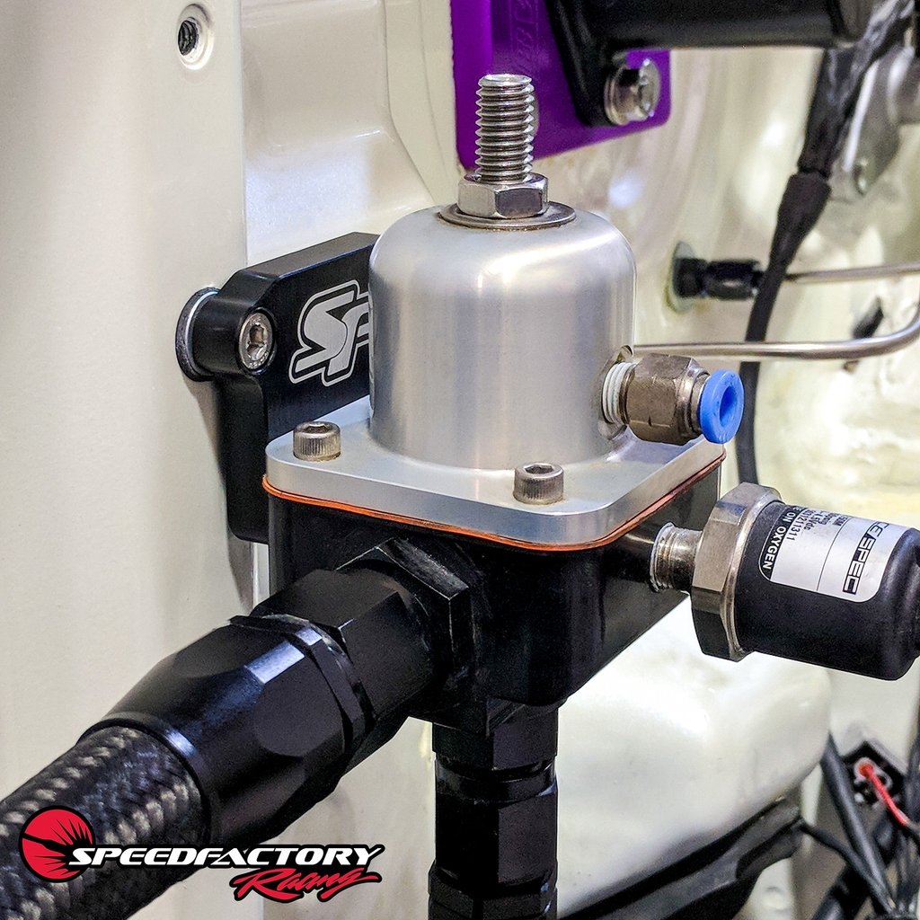 Blackworks Racing External Aeromotive FPR Firewall Bracket - Fuel Pressure Regulator Mount (BWFP-BRKTPO-A)