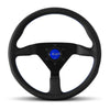 Momo Monte Carlo 350mm Leather Blue Stitch Steering Wheel