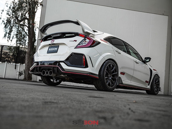 Seibon 17+ Civic Type R OEM-Style Carbon Fiber Rear Lip