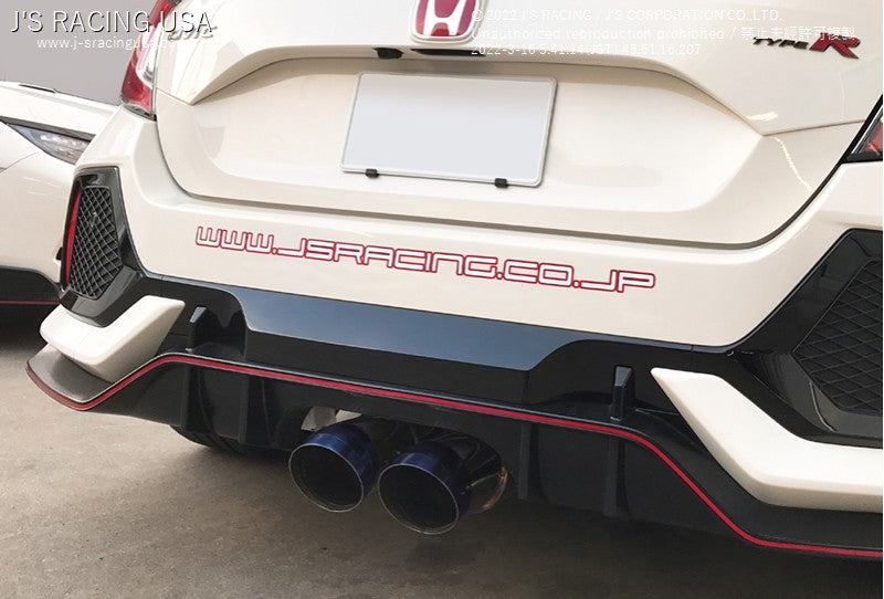 Fk8 Type R Js Racing J's Racing Civic Type R FK8 FX-Pro Full Titanium Exhaust – Ballade Sports